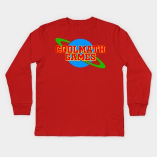 Coolmath Planet Logo Kids Long Sleeve T-Shirt